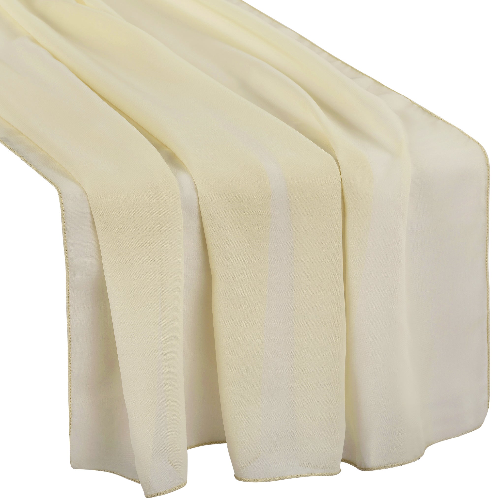 Chiffon Wedding Table Runner x 27" 10FT - Champagne