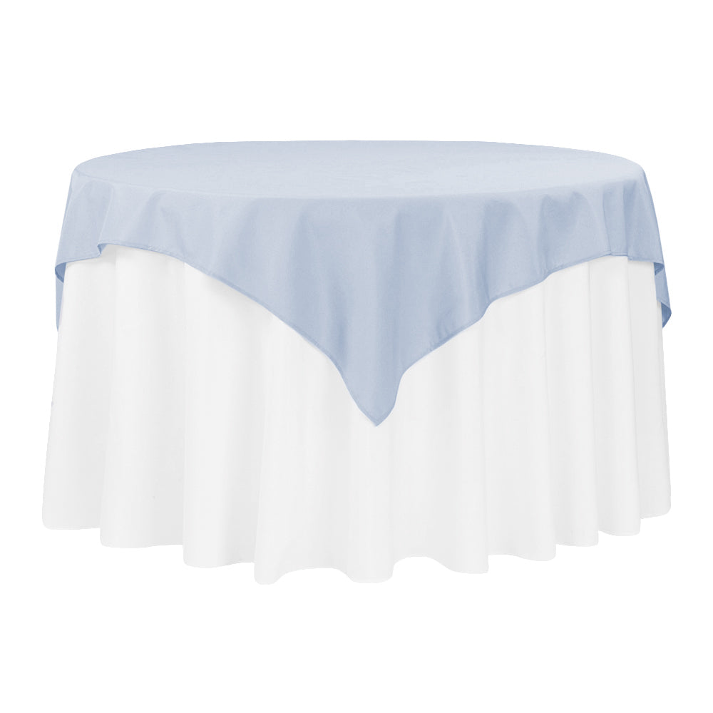 Premium Polyester Square Overlay/Tablecloth 54" - Dusty Blue