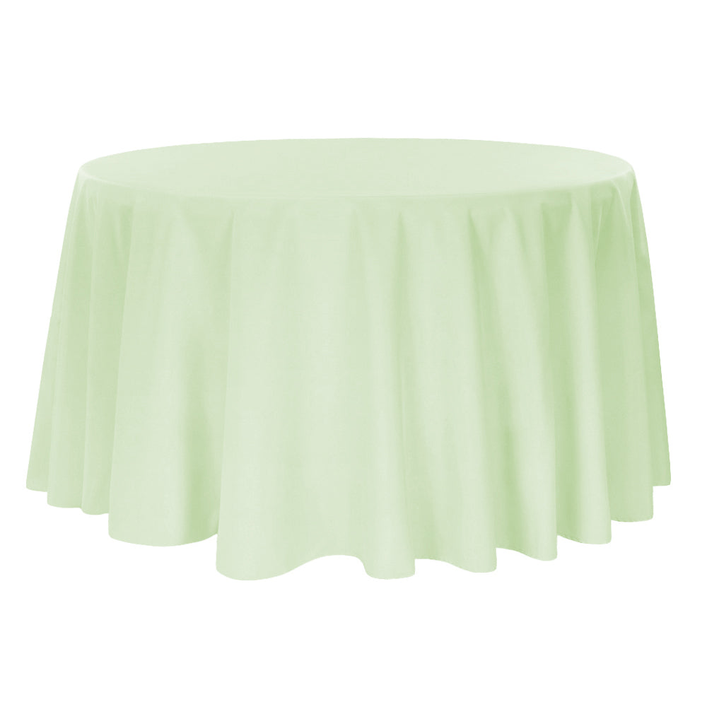 Premium Polyester Tablecloth 108" Round - Sage Green