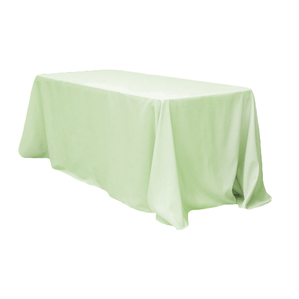 Rectangular Oblong Premium Polyester Tablecloth 90"x156" - Sage Green