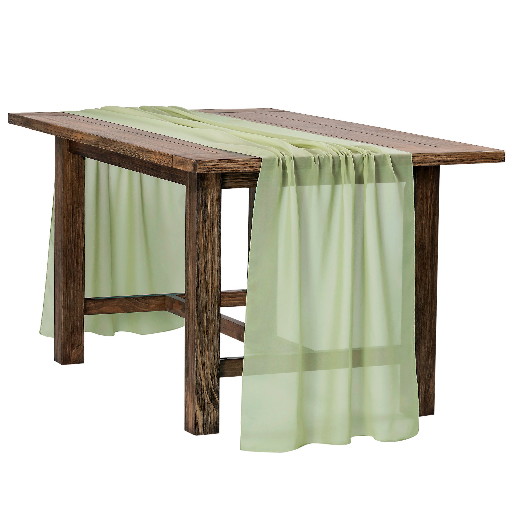 Chiffon Wedding Table Runner x 27" 10FT - Sage Green