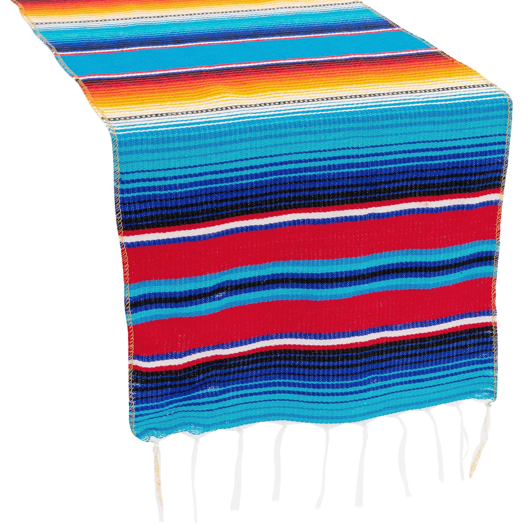 Woven Mexican Serape Table Runner 13"x102" - Default