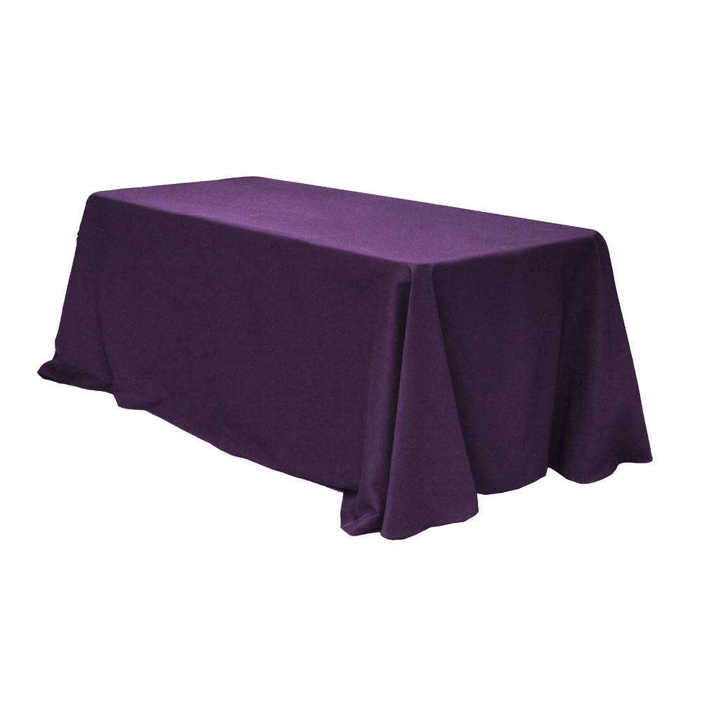 Rectangular Oblong Premium Polyester Tablecloth 90"x156" - Eggplant/Plum