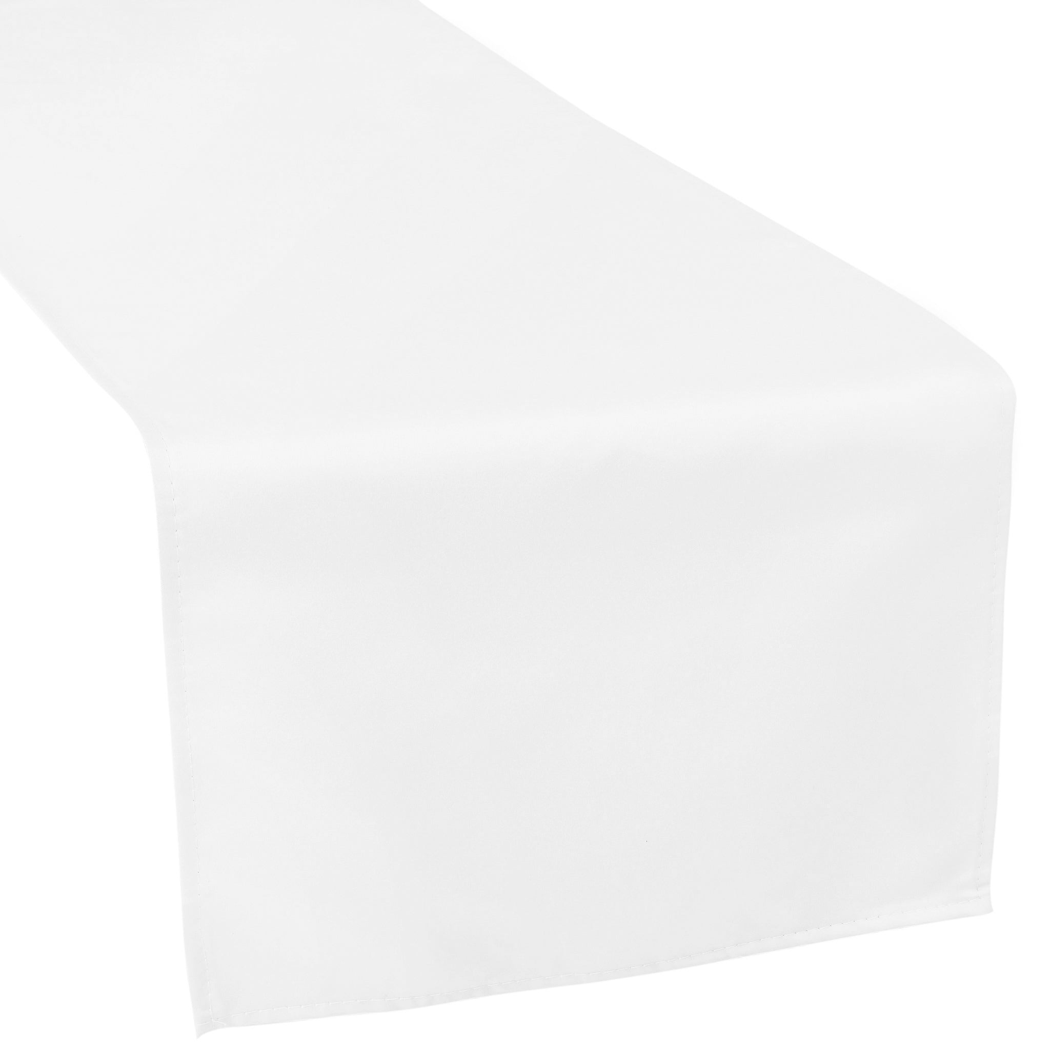 Lamour Satin Table Runner - White