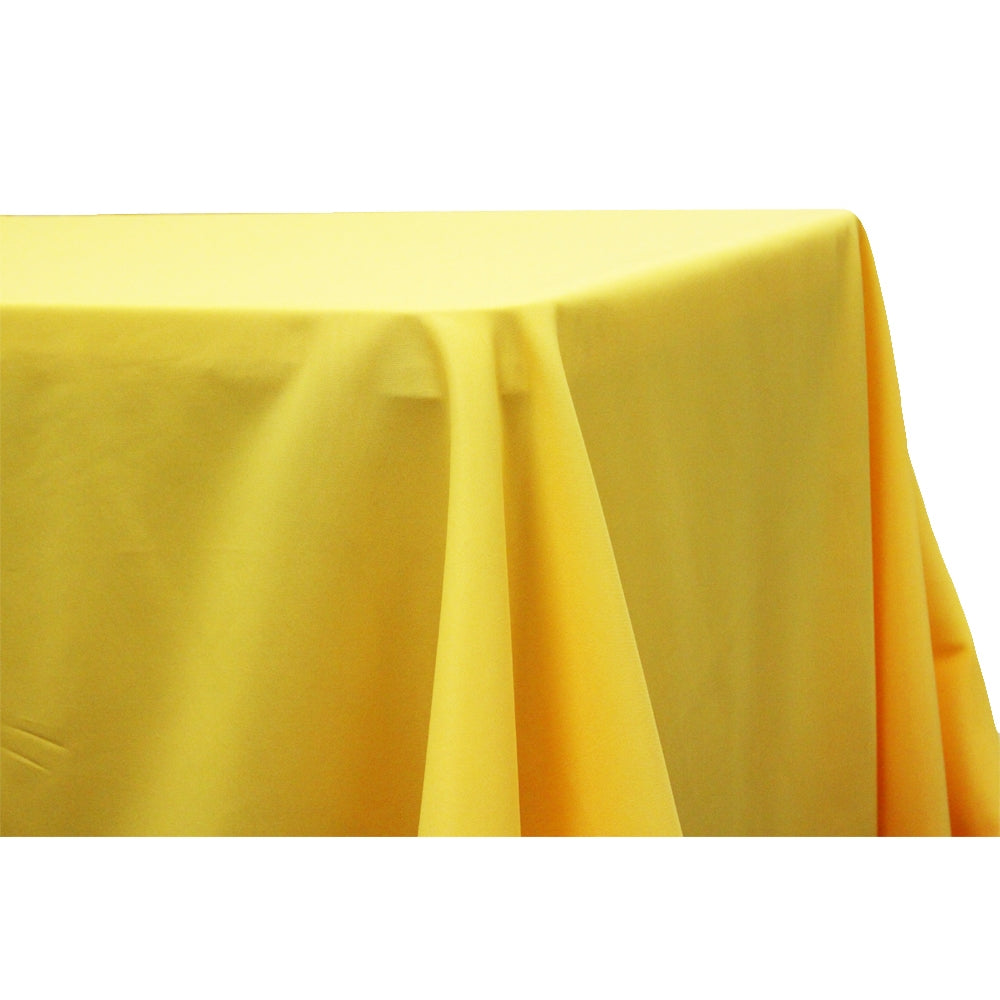 Rectangular Oblong Premium Polyester Tablecloth 90"x132" - Canary Yellow