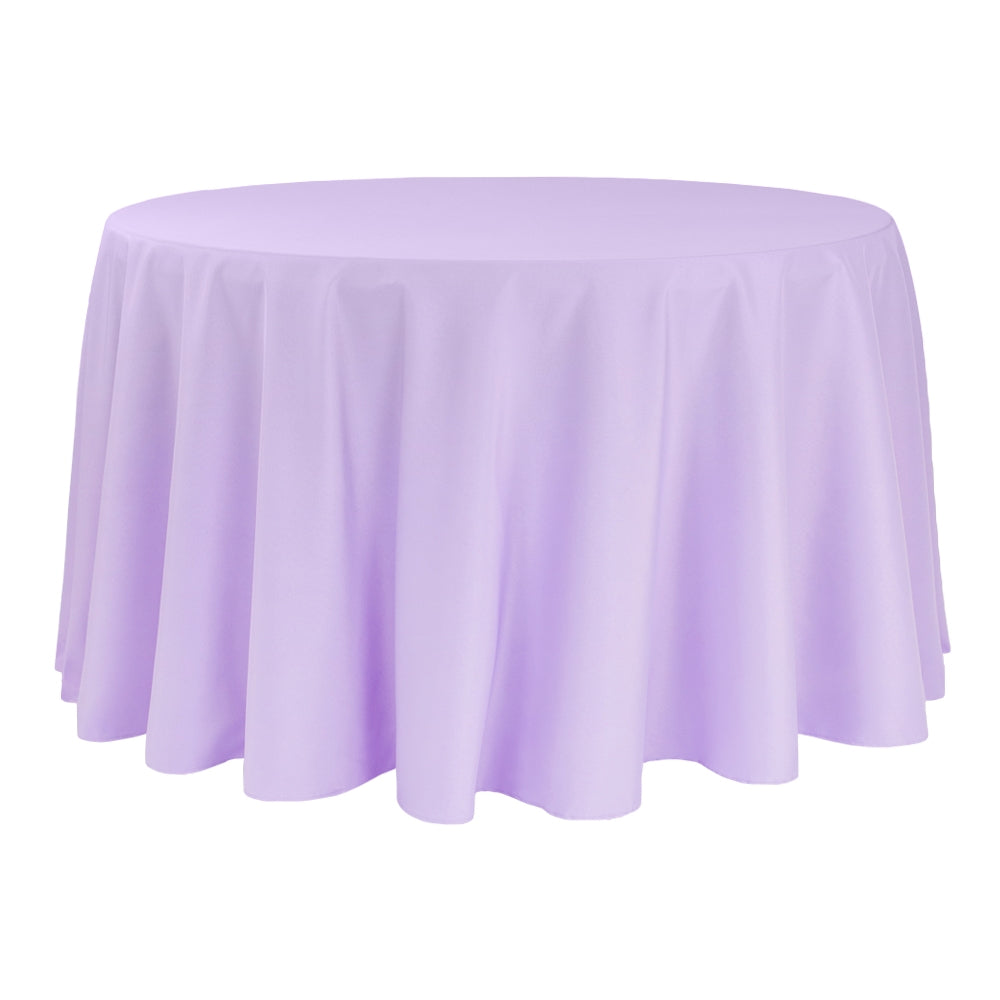 Premium Polyester Tablecloth 120" Round - Lavender