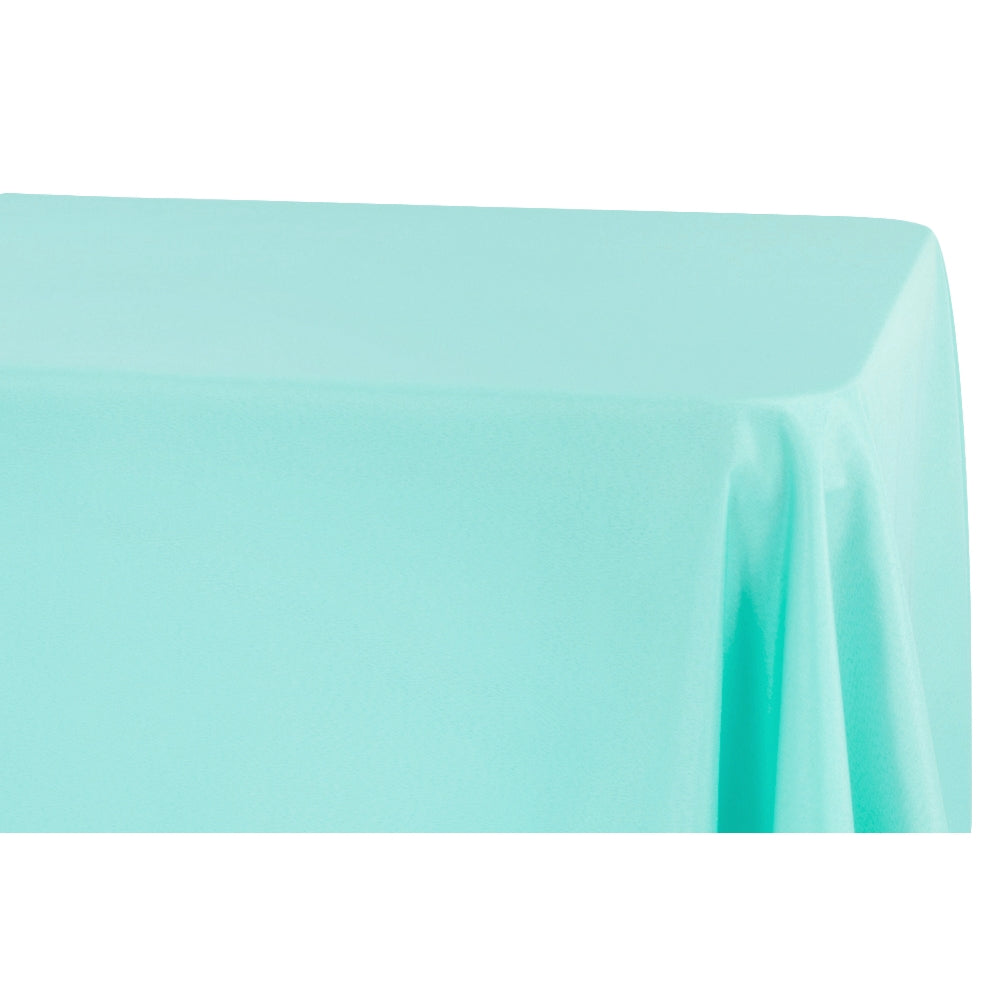 Rectangular Oblong Premium Polyester Tablecloth 90"x132" - Turquoise