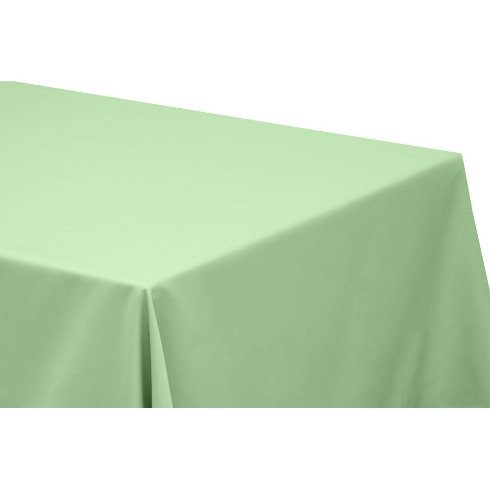 Rectangular Oblong Premium Polyester Tablecloth 90"x132" - Mint Green
