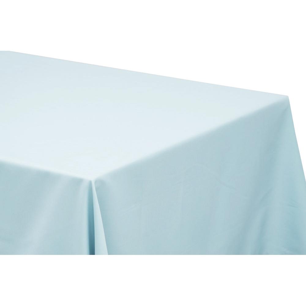 Rectangular Oblong Premium Polyester Tablecloth 90"x156" - Baby Blue