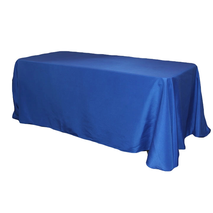Rectangular Oblong Premium Polyester Tablecloth 90"x132" - Royal Blue