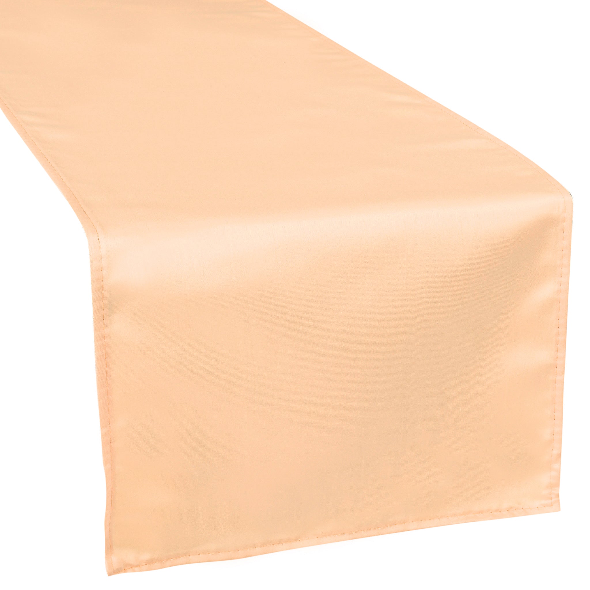 Lamour Satin Table Runner - Peach
