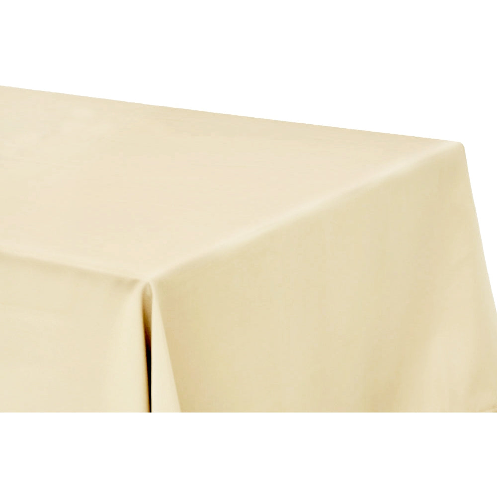 Rectangular Oblong Premium Polyester Tablecloth 90"x156" - Nude