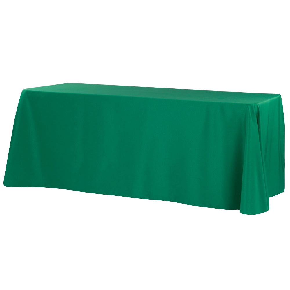 Rectangular Oblong Premium Polyester Tablecloth 90"x156" - Emerald Green