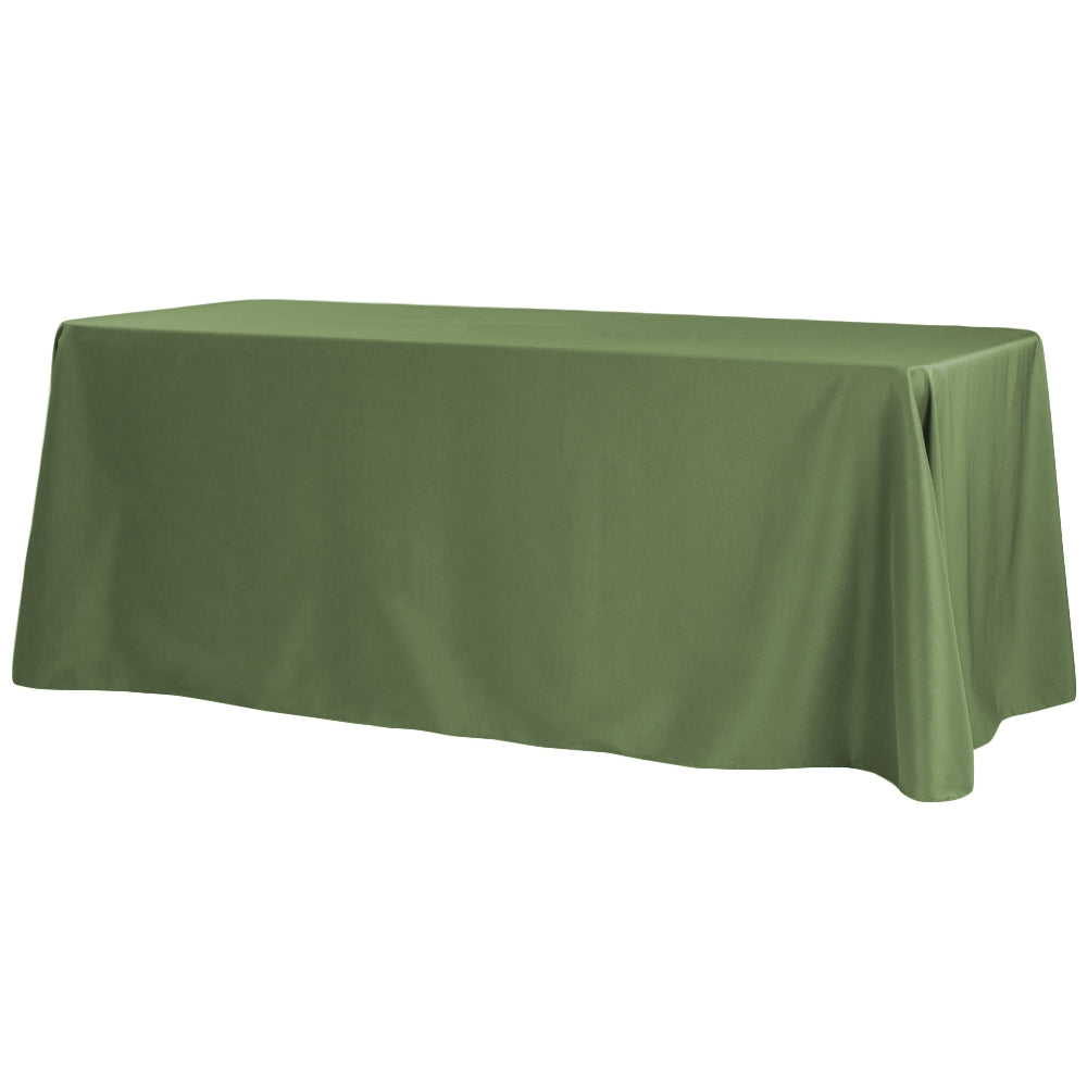 Rectangular Oblong Premium Polyester Tablecloth 90"x156" - Willow Green
