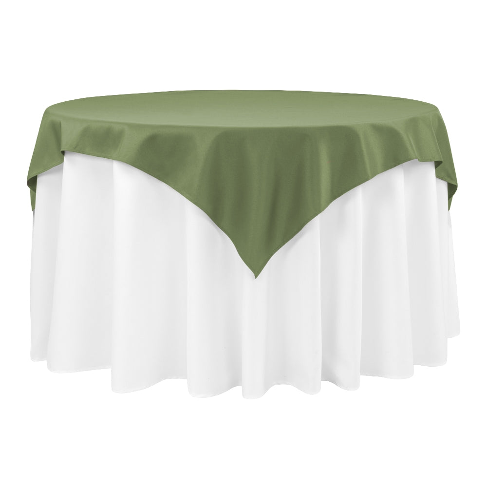 Premium Polyester Square Overlay/Tablecloth 54" - Willow Green