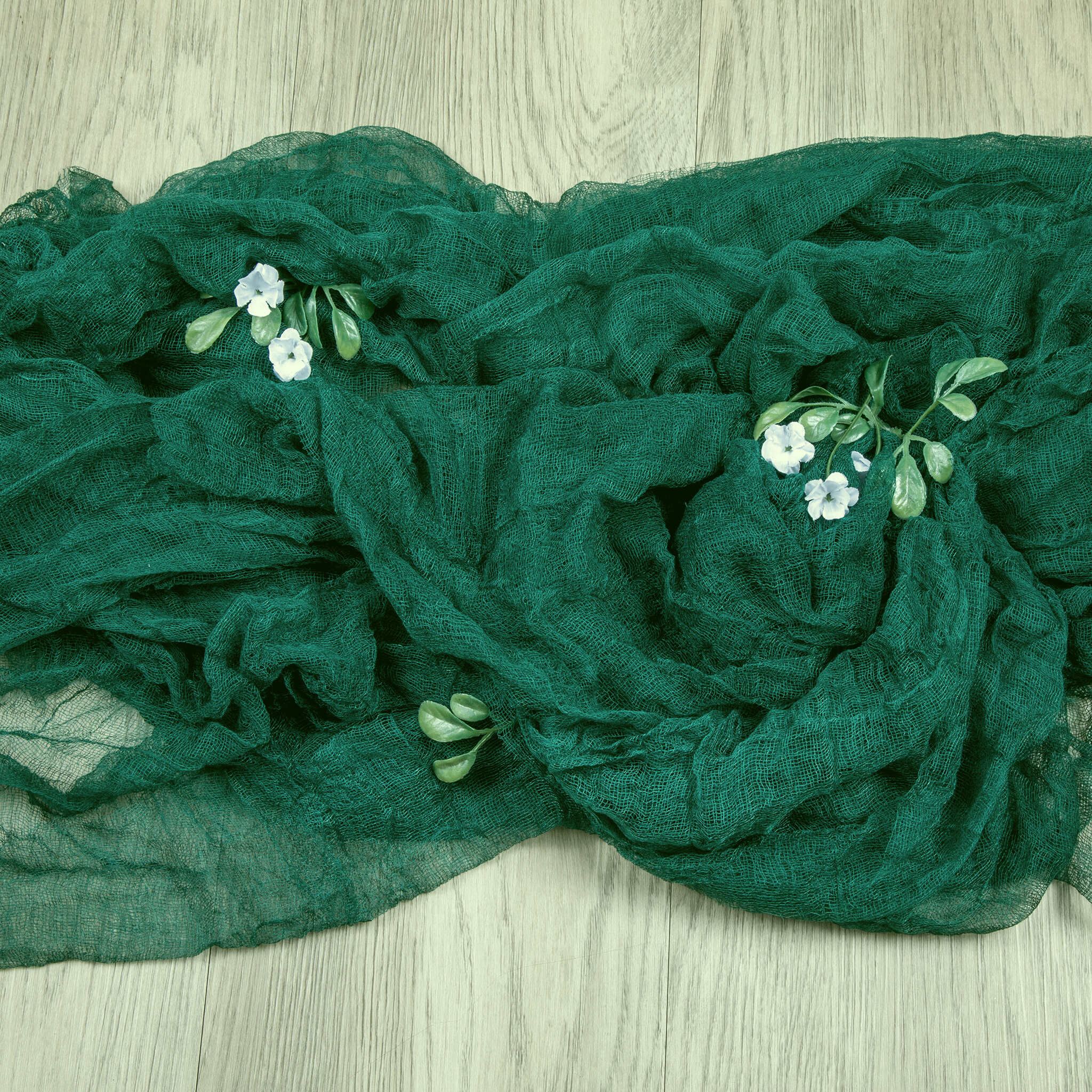Cheesecloth Table Runner ft 25" x 16 - Hunter Green