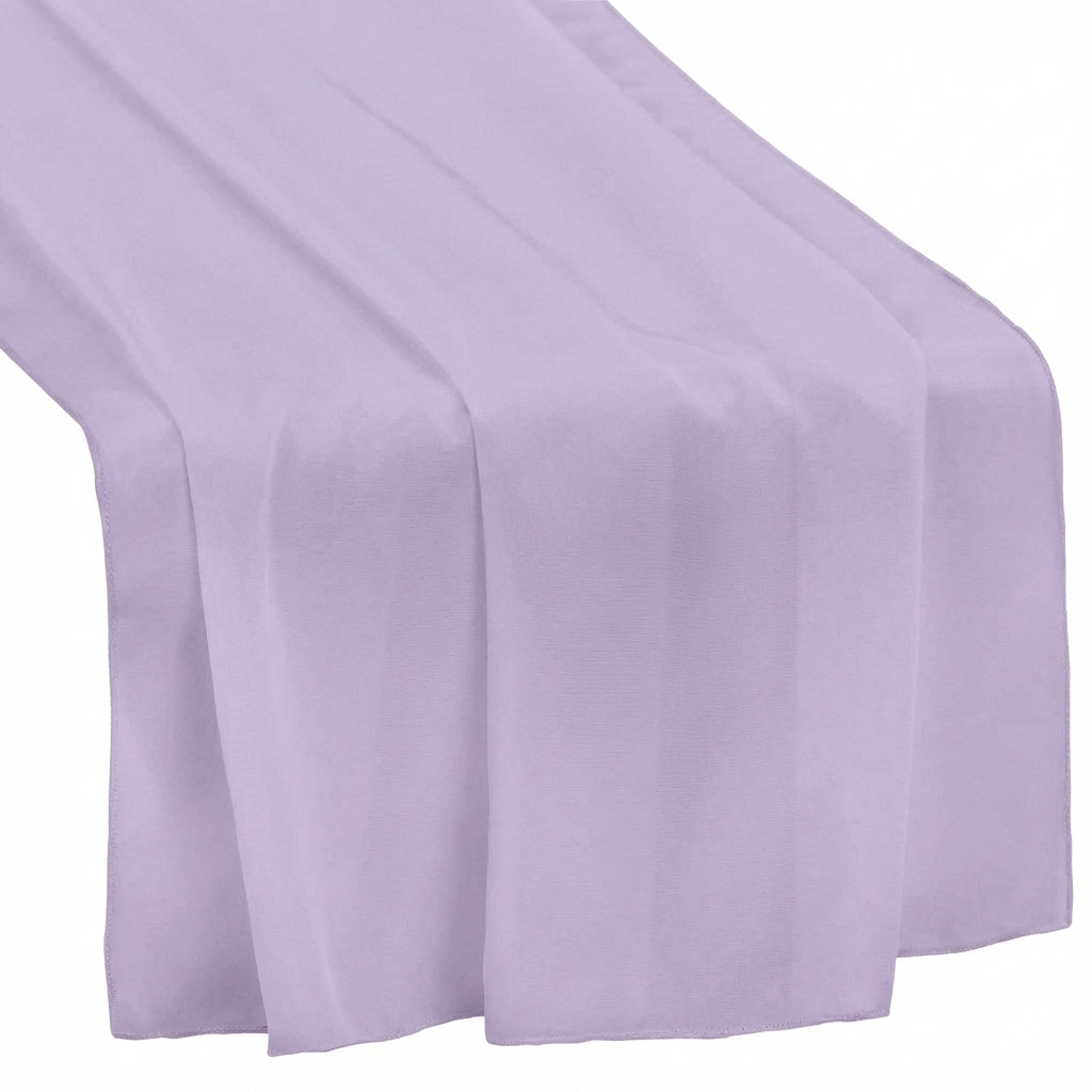 Chiffon Wedding Table Runner x 27" 10FT - Lavender