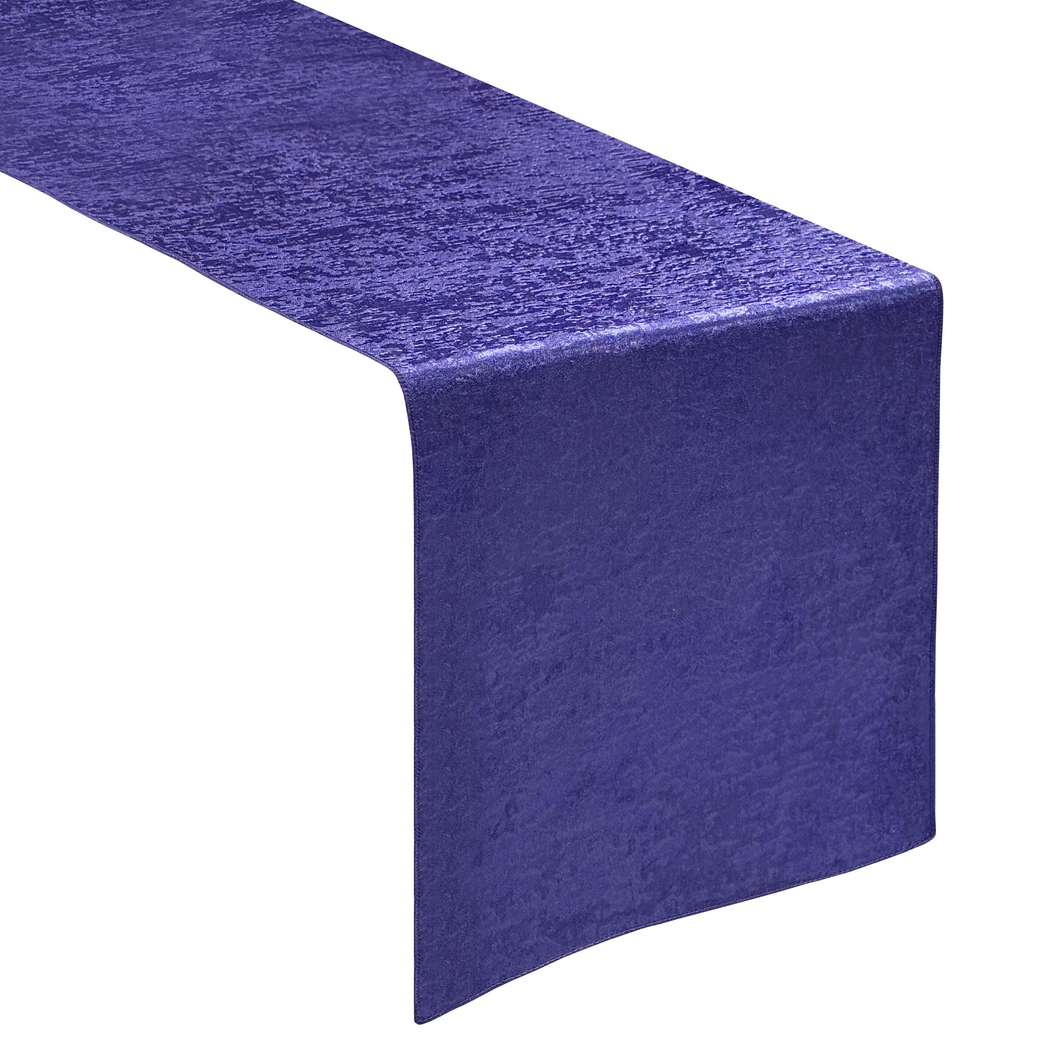Crinkle Shimmer Table Runner - Purple