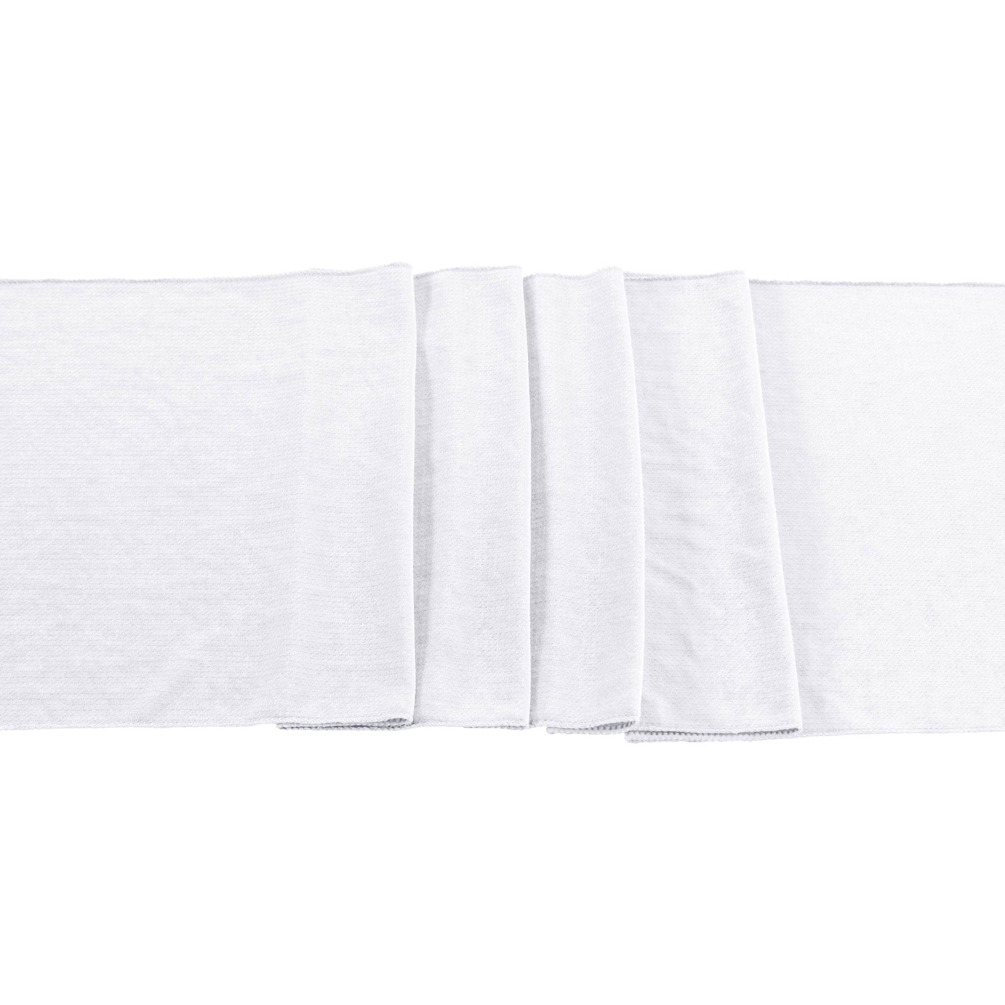 Glitter Velvet Table Runner - White
