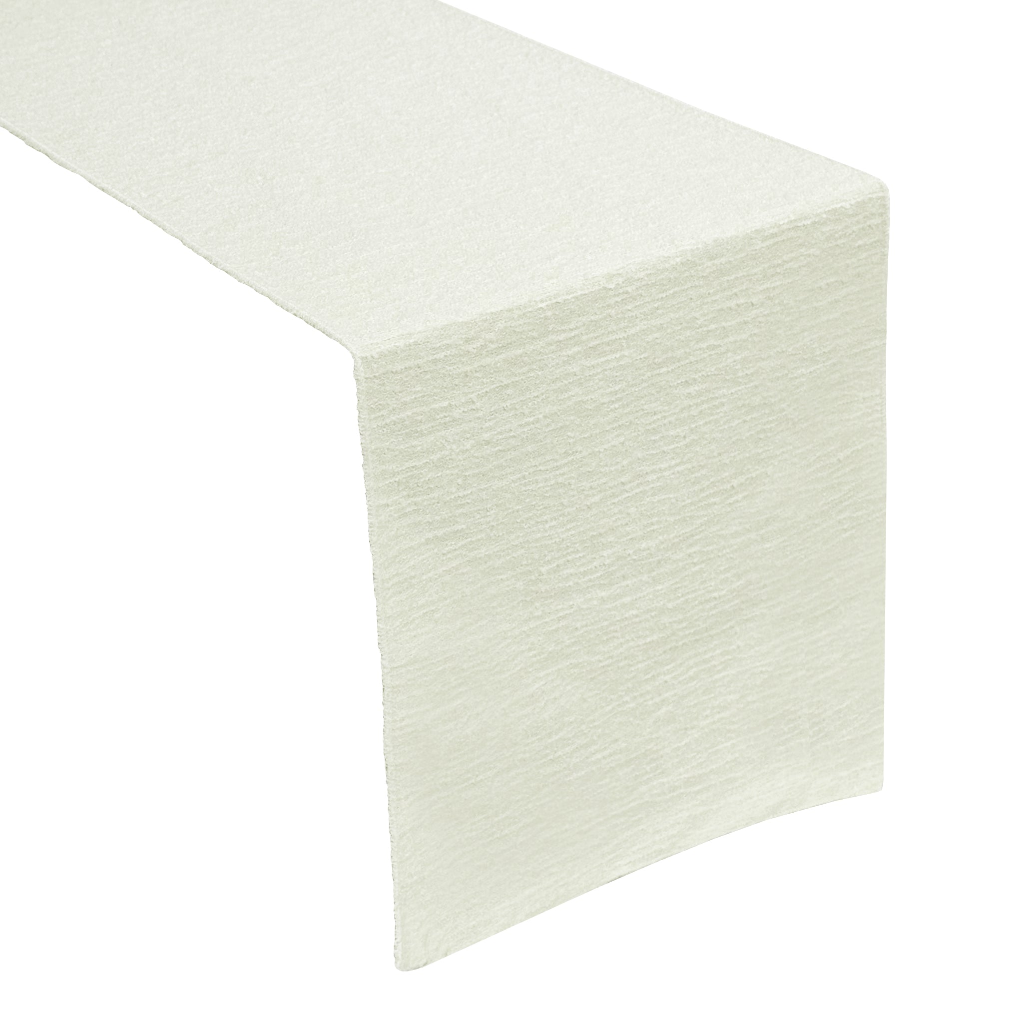 Luxury Boucle Table Runner - Ivory