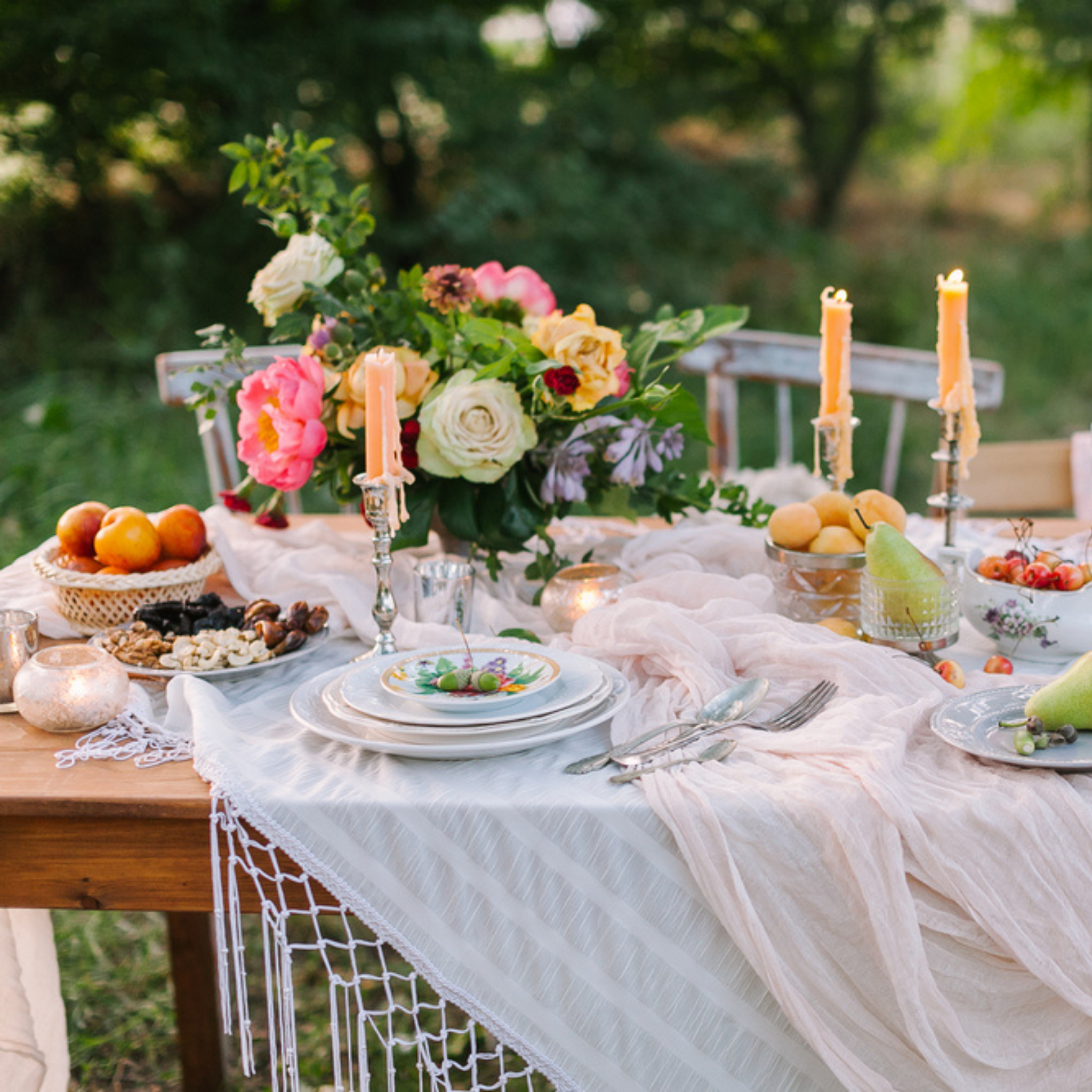 Premium Cheesecloth Table Runner x 25" 16FT - Blush/Rose Gold