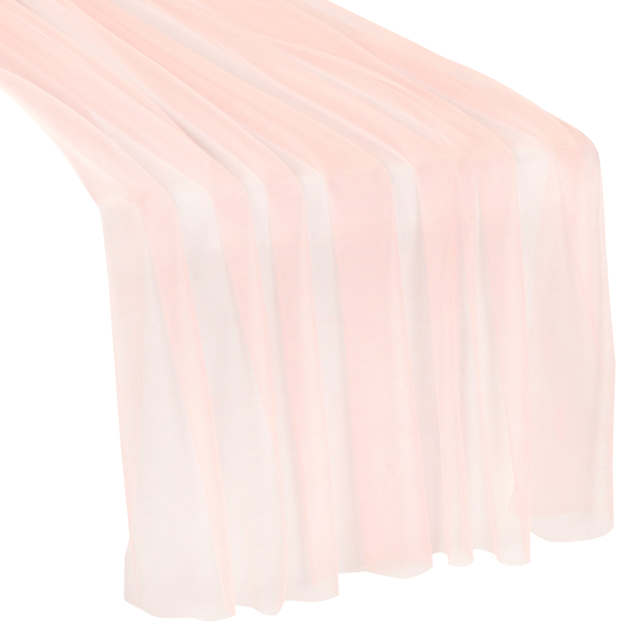 Soft Tulle Table Runner Extra Long ft 30" x 16 - Blush