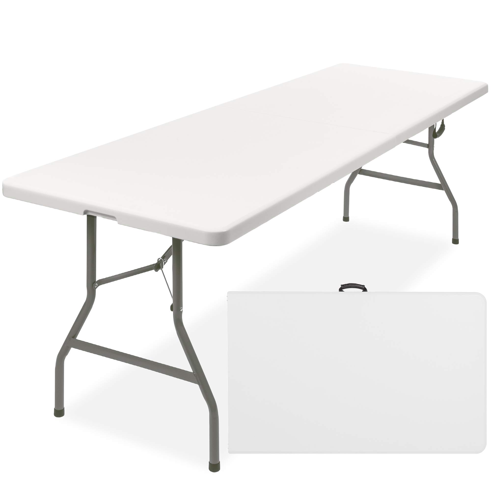 8' White Plastic Table Rental