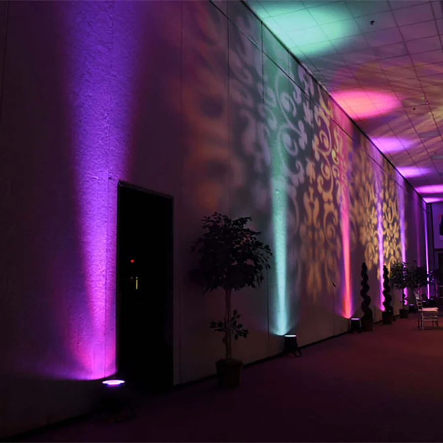 6W Multicolor RGB LED Backdrop Uplight