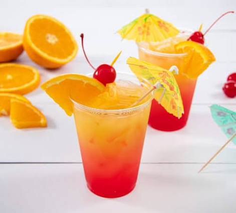 Cocktail Clear Plastic Cups 18oz - 10 pack